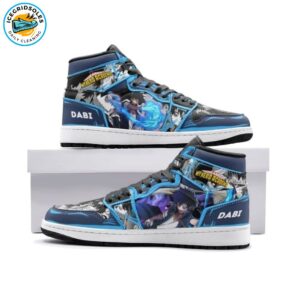 Air Jordan 1 Dabi My Hero Academia High Top Shoes – Limited Edition