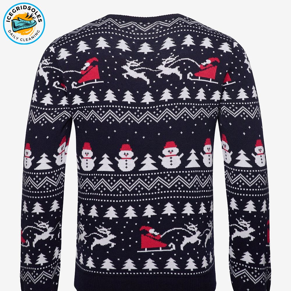 Cozy Knit Christmas Sweater Festive Round Neck Design Cozy Knit Christmas Sweater Festive Round Neck Design