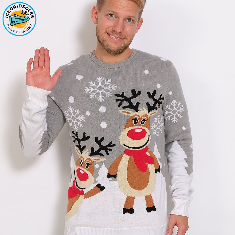 Cute Christmas Knit Sweater Cozy Round Neck Jumper Cute Christmas Knit Sweater Cozy Round Neck Jumper