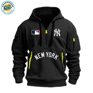 New York Yankees Half-Zip Hoodie - Black Limited Edition - IGS100594A2