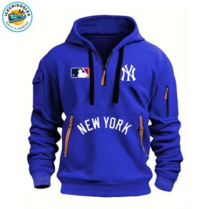 New York Yankees Half-Zip Hoodie - Royal Blue Limited Edition - IGS100594A7