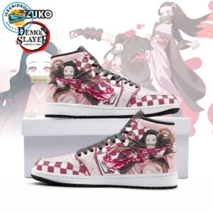 Nezuko Demon Slayer Shoes – Men's J1 High Top Anime Sneakers
