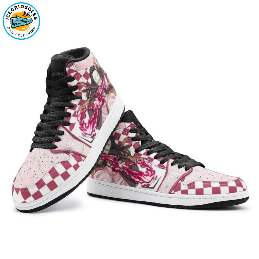 Nezuko Demon Slayer Shoes – Men's J1 High Top Anime Sneakers Nezuko Demon Slayer Shoes – Men's J1 High Top Anime Sneakers