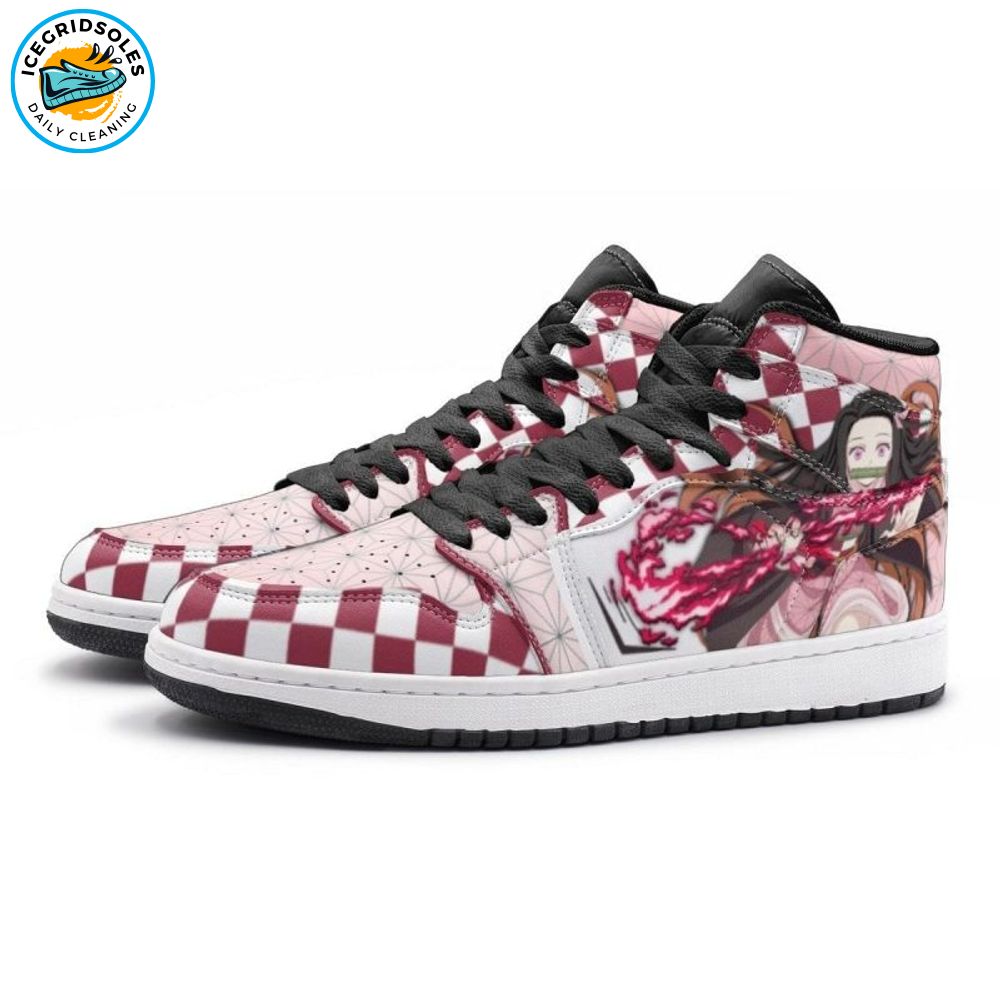 Nezuko Demon Slayer Shoes – Men's J1 High Top Anime Sneakers Nezuko Demon Slayer Shoes – Men's J1 High Top Anime Sneakers