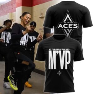 Las Vegas Aces Shirt – Men's “At The End Of The Day M’VP” 2024 Limited Edition