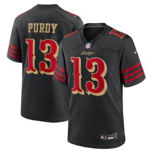 San Francisco 49ers Brock Purdy Jersey – Nike Men's Black Game Edition 2025 Rivalries Collection