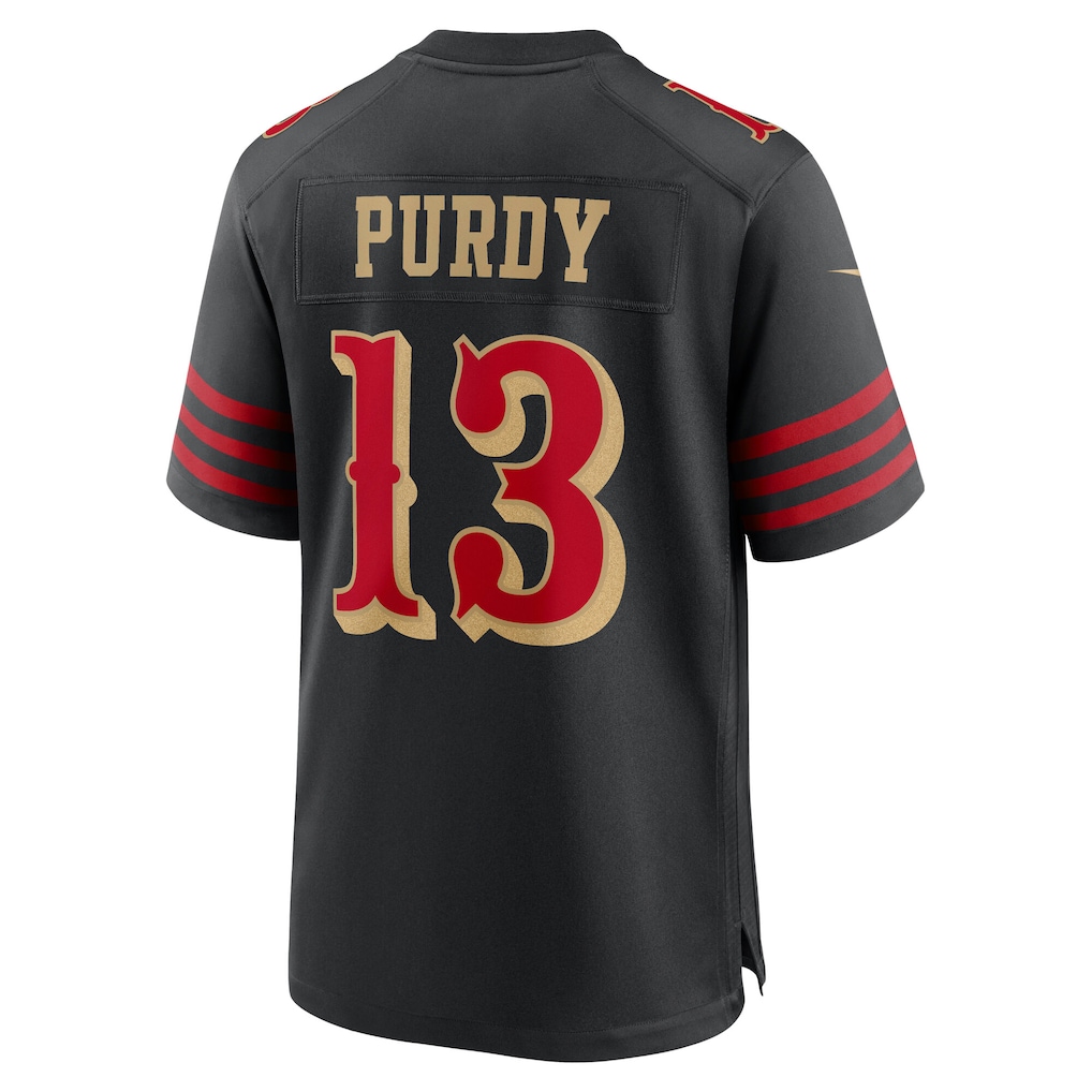 San Francisco 49ers Brock Purdy Jersey – Nike Men's Black Game Edition 2025 Rivalries Collection San Francisco 49ers Brock Purdy Jersey – Nike Men's Black Game Edition 2025 Rivalries Collection