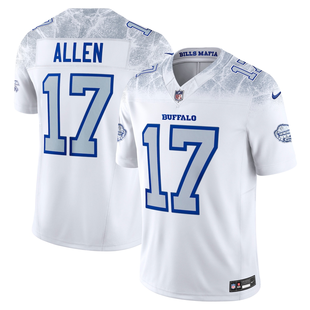 Buffalo Bills Josh Allen Jersey – Men's Nike White Limited Edition 2025 Rivalries Collection Buffalo Bills Josh Allen Jersey – Men's Nike White Limited Edition 2025 Rivalries Collection