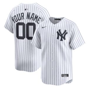 New York Yankees Custom Jersey – Nike Men's White Home Limited Edition