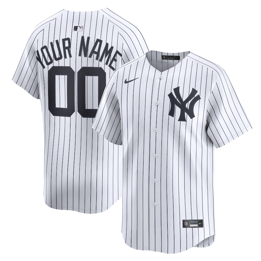 New York Yankees Custom Jersey – Nike Men's White Home Limited Edition New York Yankees Custom Jersey – Nike Men's White Home Limited Edition