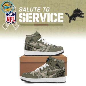 2025 Limited Edition Sneaker Veterans Day Detroit Lions for fans