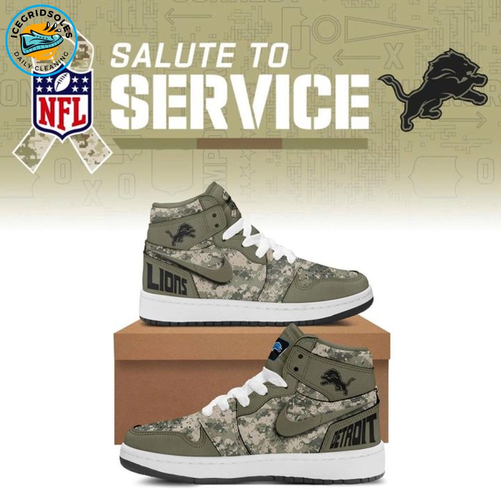 2025 Limited Edition Sneaker Veterans Day Detroit Lions for fans 2025 Limited Edition Sneaker Veterans Day Detroit Lions for fans
