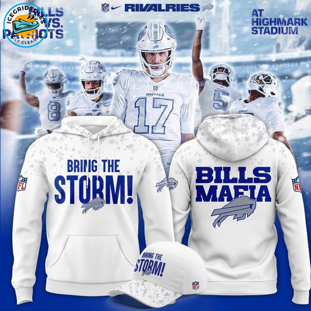 Buffalo Bills "Bring The Storm" Limited Hoodie - White Buffalo Bills "Bring The Storm" Limited Hoodie - White