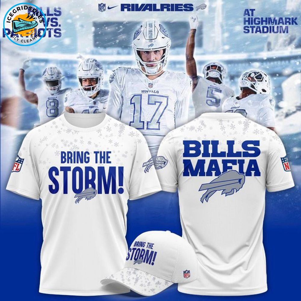 Buffalo Bills "Bring The Storm" Limited T-shirt - White Buffalo Bills "Bring The Storm" Limited T-shirt - White