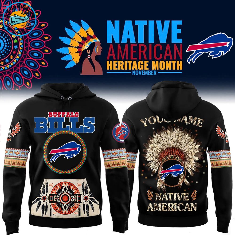Buffalo Bills x Native American Heritage-3D Unisex Hoodie Buffalo Bills x Native American Heritage-3D Unisex Hoodie