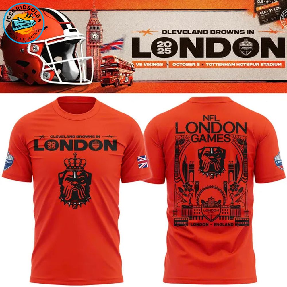 Cleveland Browns 2025 London Game Limited T-shirt Cleveland Browns 2025 London Game Limited T-shirt