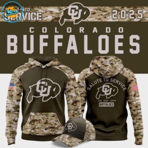 Colorado Buffaloes Football 2025 Salute To Service Hoodie