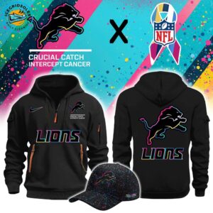 Detroit Lions 2025 Crucial Catch Limited Edition Zip Hoodie