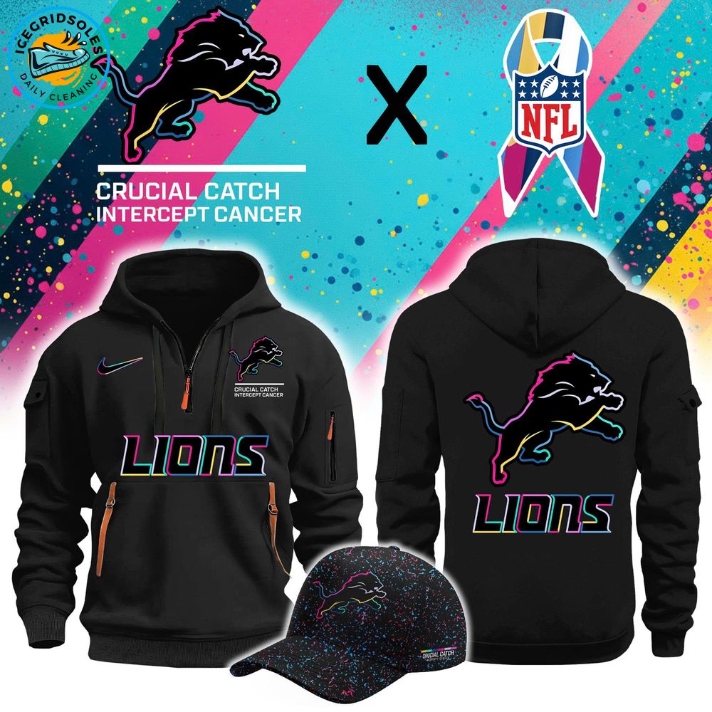 Detroit Lions 2025 Crucial Catch Limited Edition Zip Hoodie Detroit Lions 2025 Crucial Catch Limited Edition Zip Hoodie