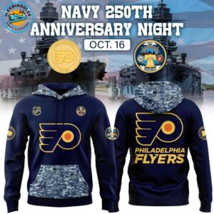 Exclusive Philadelphia Flyers x Navy 250th Anniversary Night Hoodie