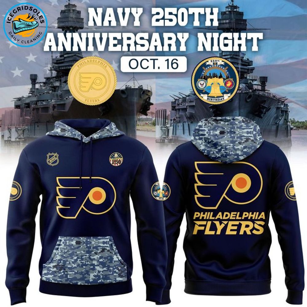 Exclusive Philadelphia Flyers x Navy 250th Anniversary Night Hoodie Exclusive Philadelphia Flyers x Navy 250th Anniversary Night Hoodie