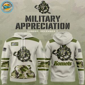 Fort Wayne Komets Military Appreciation Night Hoodie 2025