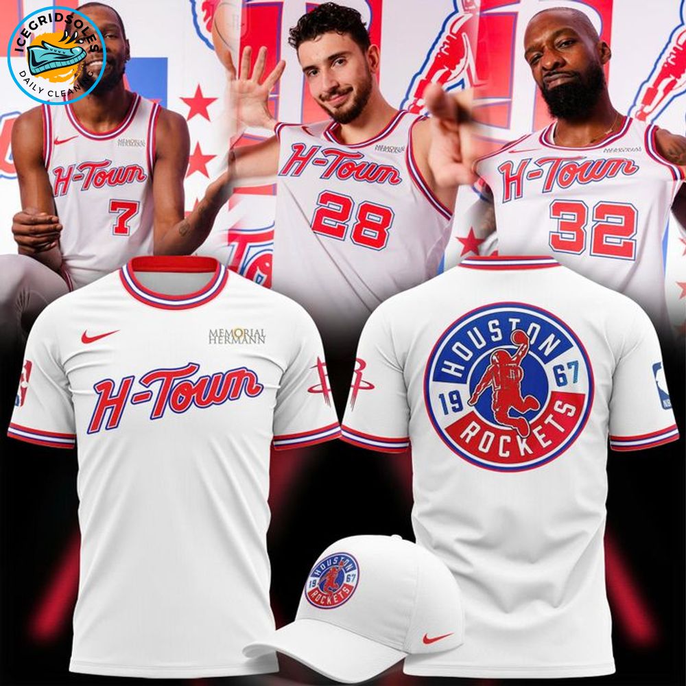Houston Rockets H-Town City Edition T-Shirt 2025 Houston Rockets H-Town City Edition T-Shirt 2025