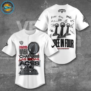 Las Vegas Aces 2025 WNBA Finals Champions Baseball Jersey