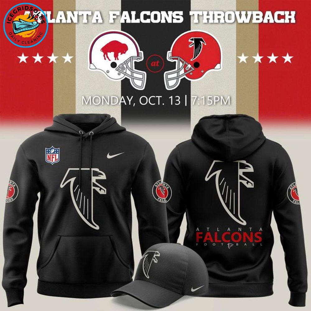 Limited Edition Atlanta Falcons 2025 Classic Logo Hoodie-black Limited Edition Atlanta Falcons 2025 Classic Logo Hoodie-black