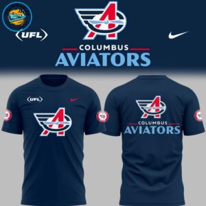 Limited Edition Columbus Aviators Football Blue TShirt