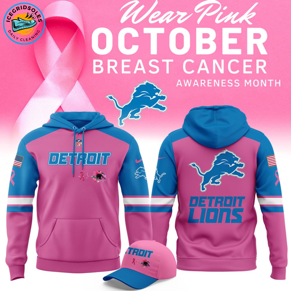 Limited Edition Detroit Lions Breast Cancer Awareness Hoodie 2025 Limited Edition Detroit Lions Breast Cancer Awareness Hoodie 2025