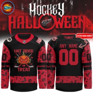 Limited Edition Detroit Red Wings 2025 Halloween Night Jersey