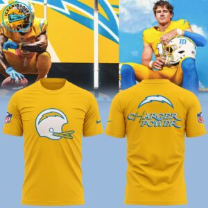 Limited Edition Los Angeles Chargers Charger Power Tshirt 2025