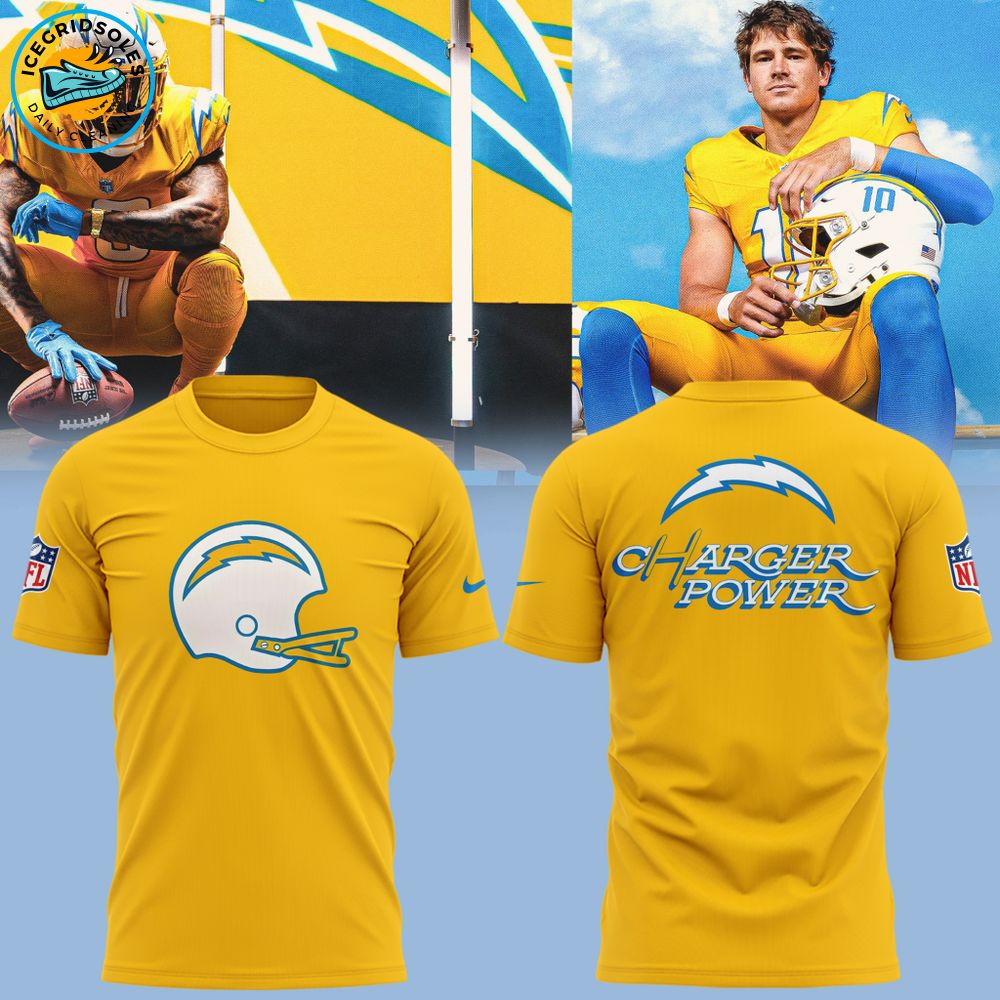 Limited Edition Los Angeles Chargers Charger Power Tshirt 2025 Limited Edition Los Angeles Chargers Charger Power Tshirt 2025