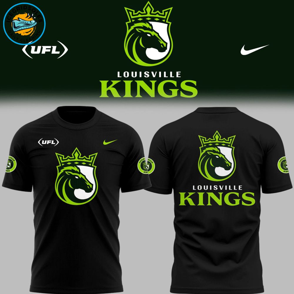 Limited Edition Louisville Kings Football Black TShirt Limited Edition Louisville Kings Football Black TShirt