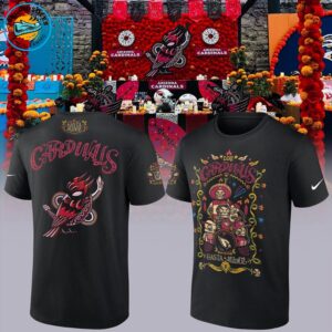 Men's Arizona Cardinals Black Hasta La Muerte Graphic T-Shirt