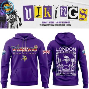 Minnesota Vikings 2025 NFL London game Hoodie