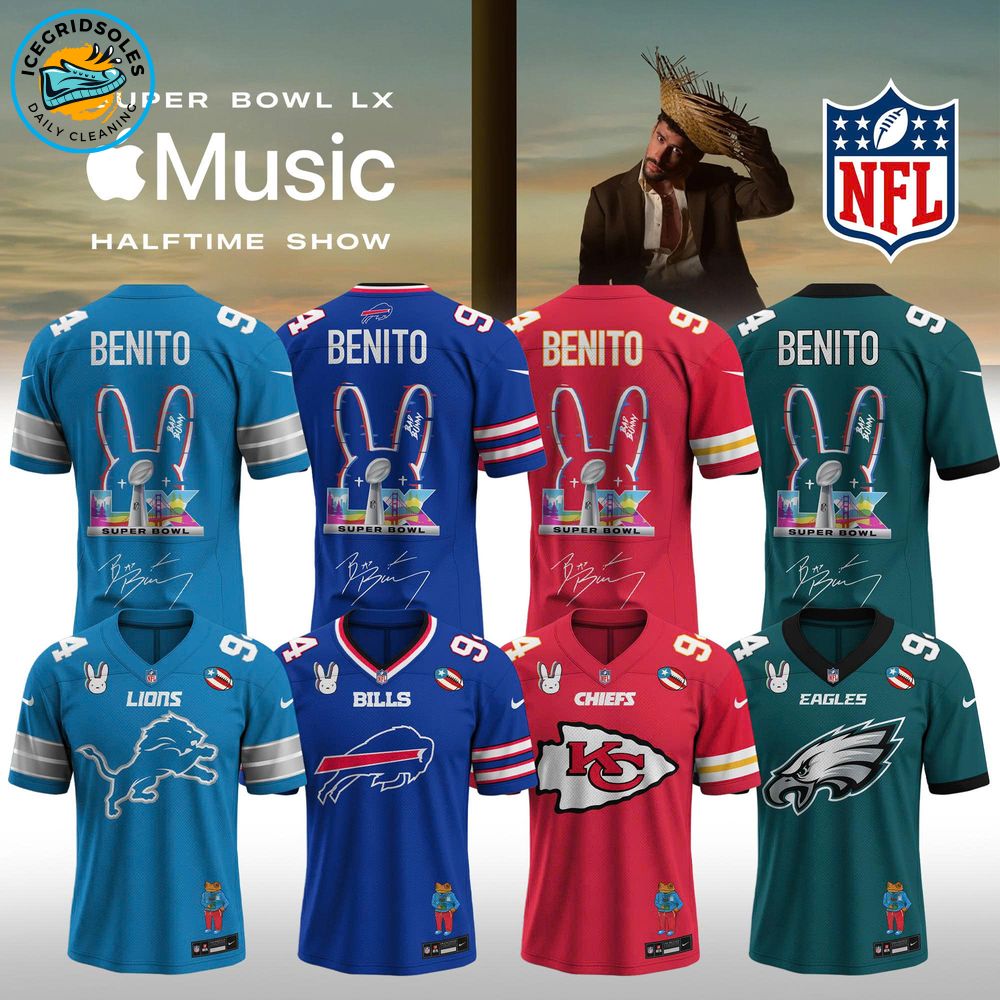 NFL x Bad Bunny 2026 Super Bowl LX Halftime Show Custom Name And Number Jersey NFL x Bad Bunny 2026 Super Bowl LX Halftime Show Custom Name And Number Jersey