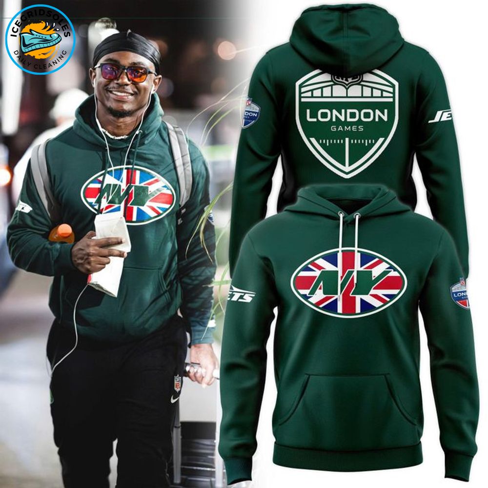 New York Jets 2025 NFL London Game Pullover Hoodie New York Jets 2025 NFL London Game Pullover Hoodie