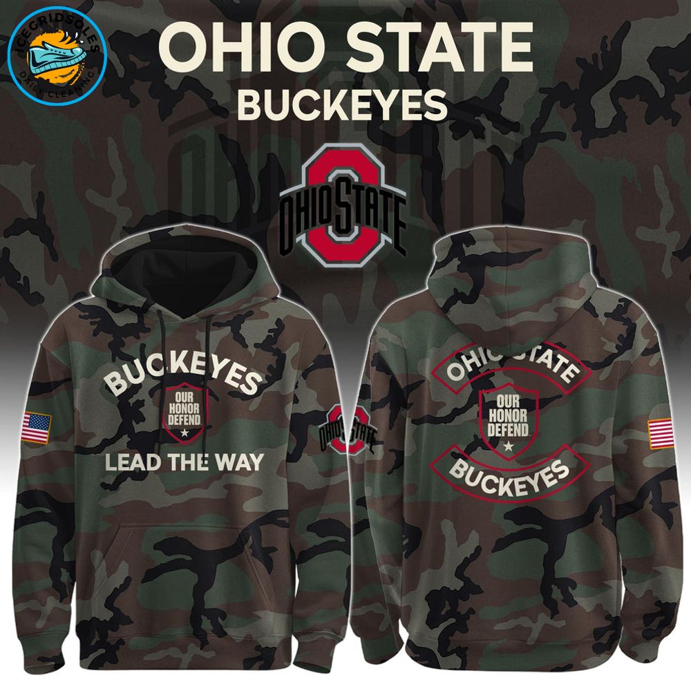 Ohio State Buckeyes “Lead The Way” Camo Hoodie – Limited Edition Ohio State Buckeyes “Lead The Way” Camo Hoodie – Limited Edition