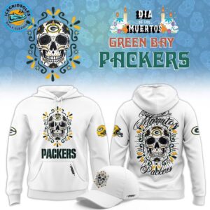Packers Pro Standard Eternal Skull Hoodie - White