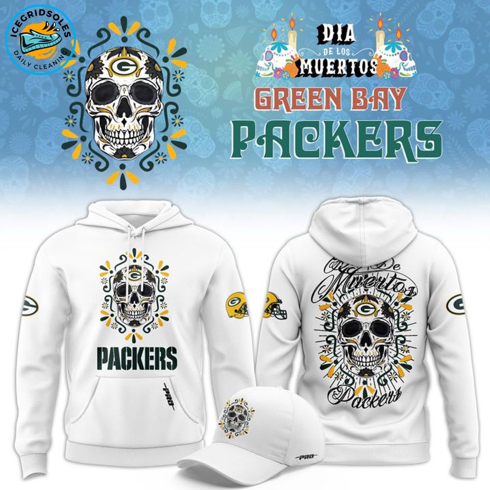 Packers Pro Standard Eternal Skull Hoodie - White Packers Pro Standard Eternal Skull Hoodie - White