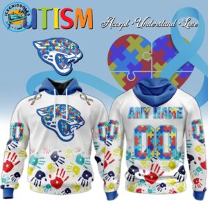 Personalized Jacksonville Jaguars x Autism Awareness-3D Unisex Hoodie