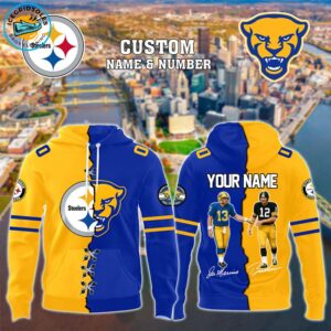 Pittsburgh Steelers x Pittsburgh Panthers Terry Bradshaw x Dan Marino Limited Edition-3D Unisex Hoodie