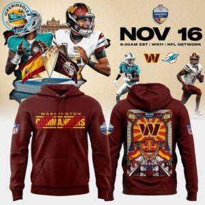 Washington Commanders 2025 NFL Madrid Game Hoodie